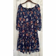 Ryan Michelle Women’s Dress Size PM Floral Smocked Waist Off-Shoulder - $12.43
