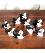 Lot 9 Vintage Disney Mickey Mouse Plastic Rings Cupcake Cake Toppers Par... - $225.99 MXN