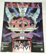 KEEL GENE SIMMONS VINTAGE HIT PARADER MAG PHOTO 1985 - $322.92 MXN