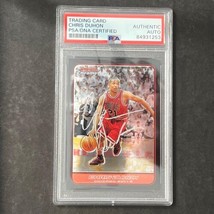 2005 Topps Bowman Chrome #66 Chris Duhon Signed Card PSA Slabbed Bulls - £37.54 GBP