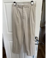 Daniel Cremieux Classics Mens Beige Pleated Front Dress Pants Size 34X30... - £11.08 GBP