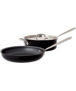 All-Clad NS1 3 Piece Hard Anodized Nonstick 4-qt Saute Pan with 10-Inch Fry - $1,853.91 MXN