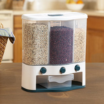 6L Wall Mounted Cereal Dispenser Food Storage Grains Container For Home ... - $31.99