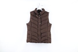 Vintage Gap Womens Size Large Insulated Winter Puffer Vest Jacket Brown - £79.09 GBP