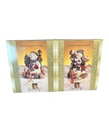 New In Box VTG Grandeur Noel Snowman Stocking Holders Handpainted Christmas - $126.23 CAD
