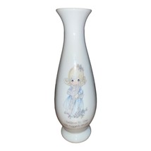 Precious Moments Porcelain Bud Vase 1985 I Believe in the old rugged cross - £11.61 GBP