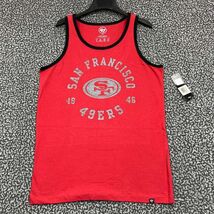 San Francisco 49ers Shirt Men Small Red 47 Brand Sleeveless Crew Neck New S - $26.35 CAD