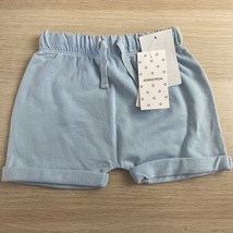 NWT Nordstrom Toddler Organic Cotton Shorts Blue Fog Size 6M - £6.21 GBP