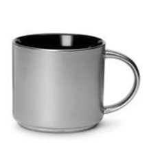 Starbucks Stacking Mug - Matte Silver and Black Inside, 14 fl oz - £43.52 GBP