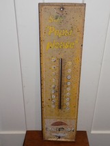 Vintage 1969 Say Pepsi Please Metal Thermometer - $49.50