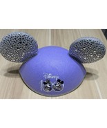 Disney Parks 100th Anniversary Mickey &amp; Minnie Hat Ears Purple &amp; Silver ... - $15.84