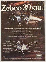 1976 Print Ad Zebco 39XBL Fishing Reels Made in Tulsa,Oklahoma - $11.68