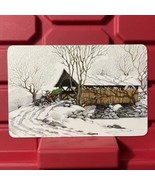 Snow Covered Bridge Seasons Greetings Hallmark Postcard Made In The USA ... - $12.27 CAD
