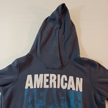 American Eagle Outfitters Men's Cotton Blend Blue Graphic Hoodie Sweatshirt Sz M image 4