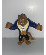 Vintage Disney Beauty and the Beast Beast Action figure 3 inch cake topper  - £5.44 GBP