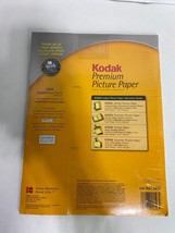 KODAK Premium Picture Paper 8 MIL 230 GSM High Gloss 15 Sheet Pk Inkjet ... - $9.95