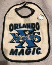 Holo Seal Vintage NBA Orlando Magic Baby Bib Infant Toddlers Terry Frnt Vinyl Bk - £11.49 GBP