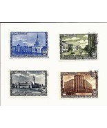 Russia 1947. Sc # 1132-1146 used ,4 Stamps Moscow Anniversary - £5.53 GBP