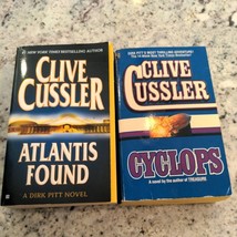 Clive Cussler 2 Book Bundle: Atlantis Found, Cyclops - VERY GOOD - £3.49 GBP