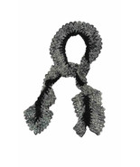 Charter Club Ladies Chenille Ruffle Flecked Frilled Scarf Rectangle Blac... - £15.94 GBP