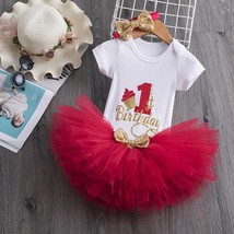 Baby Girl Birthday Dress Baby Girl Romper Princess Dress - £23.66 GBP