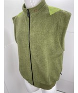 Vintage The Territory Ahead Men Fleece Vest Full Zip Green Mock Neck Lar... - £19.69 GBP