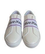 Calvin Klein Woman's Slip-On Fashion Sneakers, Ladies White Athletic Shoes, 10 - $60.78