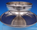 Kalo Sterling Silver Dip Dish with attached Underplate Arts &amp; Crafts K1 ... - $820.71