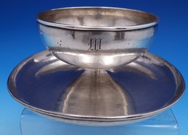 Kalo Sterling Silver Dip Dish with attached Underplate Arts &amp; Crafts K1 (#7875) - £641.02 GBP