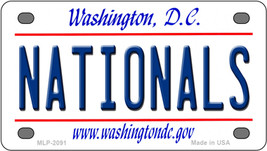 Nationals Washington DC Novelty Mini Metal License Plate Tag - £11.72 GBP