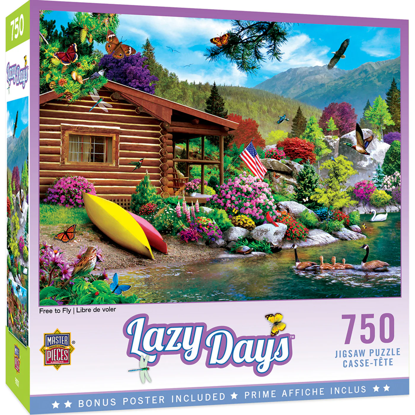 Lazy Days - Free to Fly 750 Piece Jigsaw Puzzle by Masterpieces - £12.68 GBP