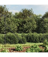 vidaXL Wire Mesh Fence Anthracite 6.6x32.8&#39; Galvanised Steel - $5,082.73 MXN