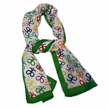 Scarf Scarve Primary Colors Green 44&quot; - £7.15 GBP