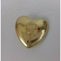 Vintage Hanna Barbera Gold Tone Heart With Yogi Bear Lapel Hat Pin - £4.26 GBP