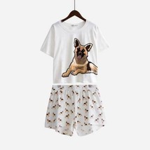 Women Cute Pajama Sets German Shepherd Dog Print 2 Pieces Set - $21.21+