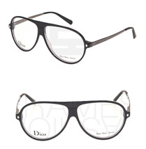 Christian Dior Les Marquises CD3226 Ruthenium Black Aviator Rx Optical Eyeglass - £135.92 GBP