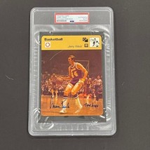 1977 Sportscaster Jerry West signed Trading Card PSA/DNA Slabbed Los Angeles Lak - £158.97 GBP