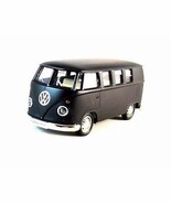 VOLKSWAGEN T1 TRANSPORTER RMZ 1:34 BLACK (MATTE) DIECAST CAR COLLECTOR&#39;S... - $28.11