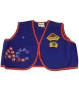 Awana Cubbies Vest XL Badges Hopper Blue Red Uniform Awards Children Church - £7.71 GBP