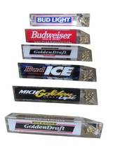 Vintage Beer Tap Handle Lot 6 Bud Light Michelob Budweiser Mancave Bar 3... - $34.60
