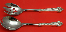 Intaglio By Reed and Barton Sterling Silver Salad Serving Set HHWS 2pc Custom - $159.49