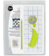 NIP Dritz Quilt Kit  - Rotary Cutter-Ruler-Pencil-Pins-Hand Needles-Book - £18.32 GBP