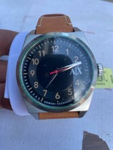 NWT A|X Armani Exchange Men's Brown Leather Watch AX99X0115 - $82.16