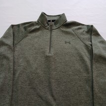 Under Armour Sweatshirt Men's Size Large Gray Quarter Zip Long Sleeve Pullover image 5