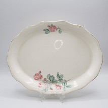 French Saxon China Gold Rim Oval Serving Platter 13&quot; - £55.93 GBP