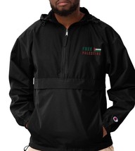 Free  Palestine Embroidered Champion Packable Jacket - £61.15 GBP