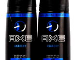 2 Count Axe 4 Oz Anarchy Fresh Deodorant Body Spray Long Lasting Freshness - $23.99