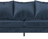 Paige Modern Pillowback Sofa, Navy Blue Velvet - $761.99