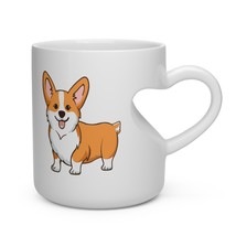 Pembroke Welsh Corgi Heart Shape Mug - £22.12 GBP