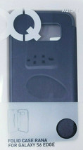 Genuine Plastic Gray XQISIT Folio Case Cover Rana Fits Samsung Galaxy S6 Edge - £5.69 GBP